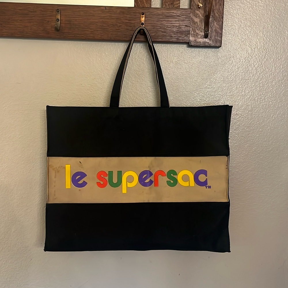 Vintagee 80’s Le Supersac Canvas Tote Bag